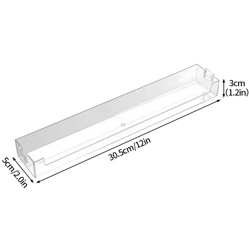 Modern clear acrylic wall mounted transparent storage rack bedroom
