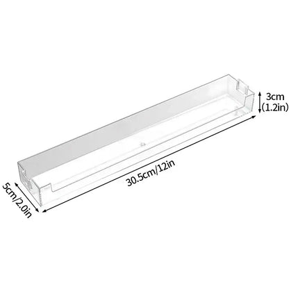 Modern clear acrylic wall mounted transparent storage rack bedroom