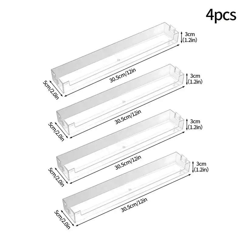 Modern clear acrylic wall mounted transparent storage rack bedroom