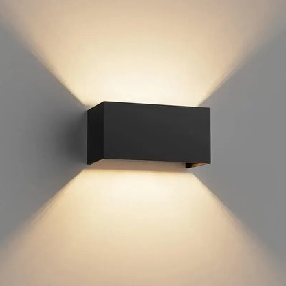 Modern black aluminum led wall light – outdoor & indoor lighting