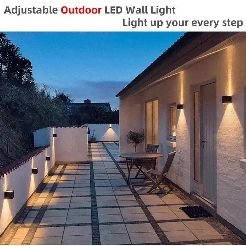 Modern black aluminum led wall light – outdoor & indoor lighting