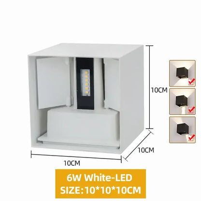 Modern black aluminum led wall light – outdoor & indoor lighting