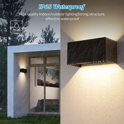 Modern black aluminum led wall light – outdoor & indoor lighting