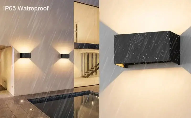 Modern black aluminum led wall light – outdoor & indoor lighting