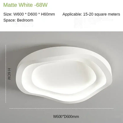 Modern white cloud led ceiling lamps bedroom soft glow light