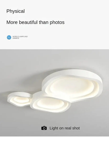 Modern white cloud led ceiling lamps bedroom soft glow light