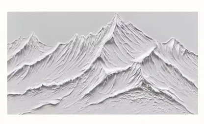 DecorBites™ White Mountain 3D Canvas Wall Art