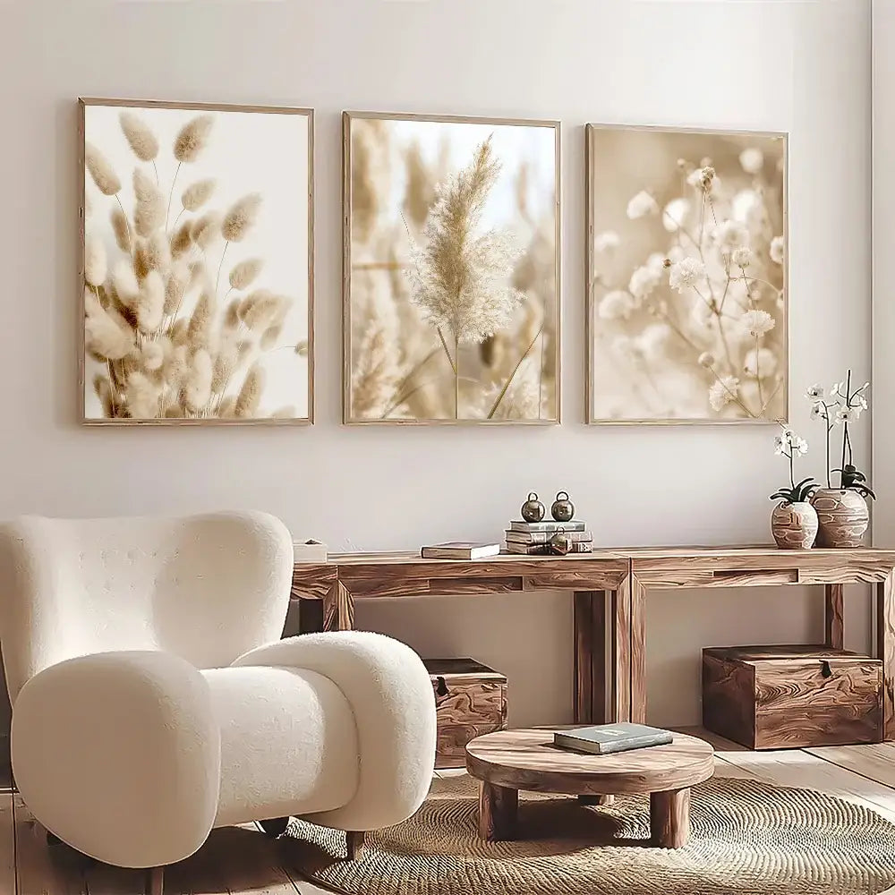 Coastal white seascape canvas set bedroom wall art