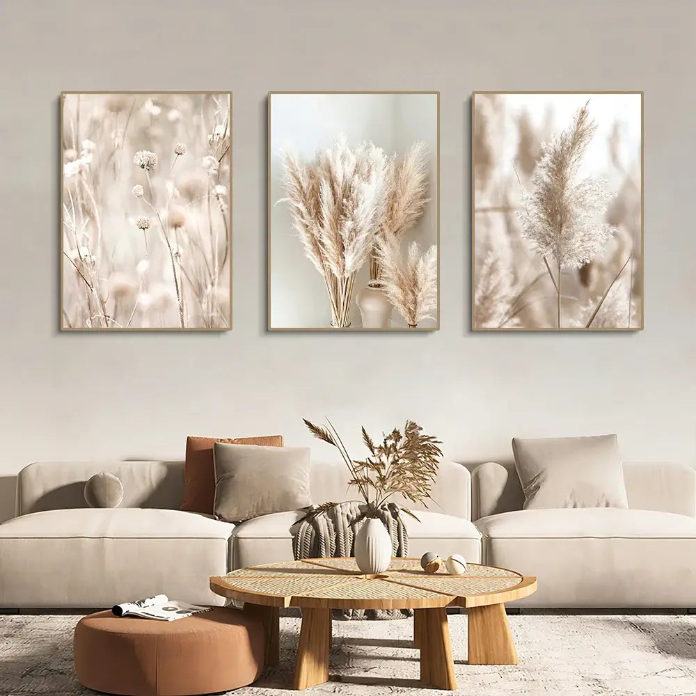 Coastal white seascape canvas set bedroom wall art