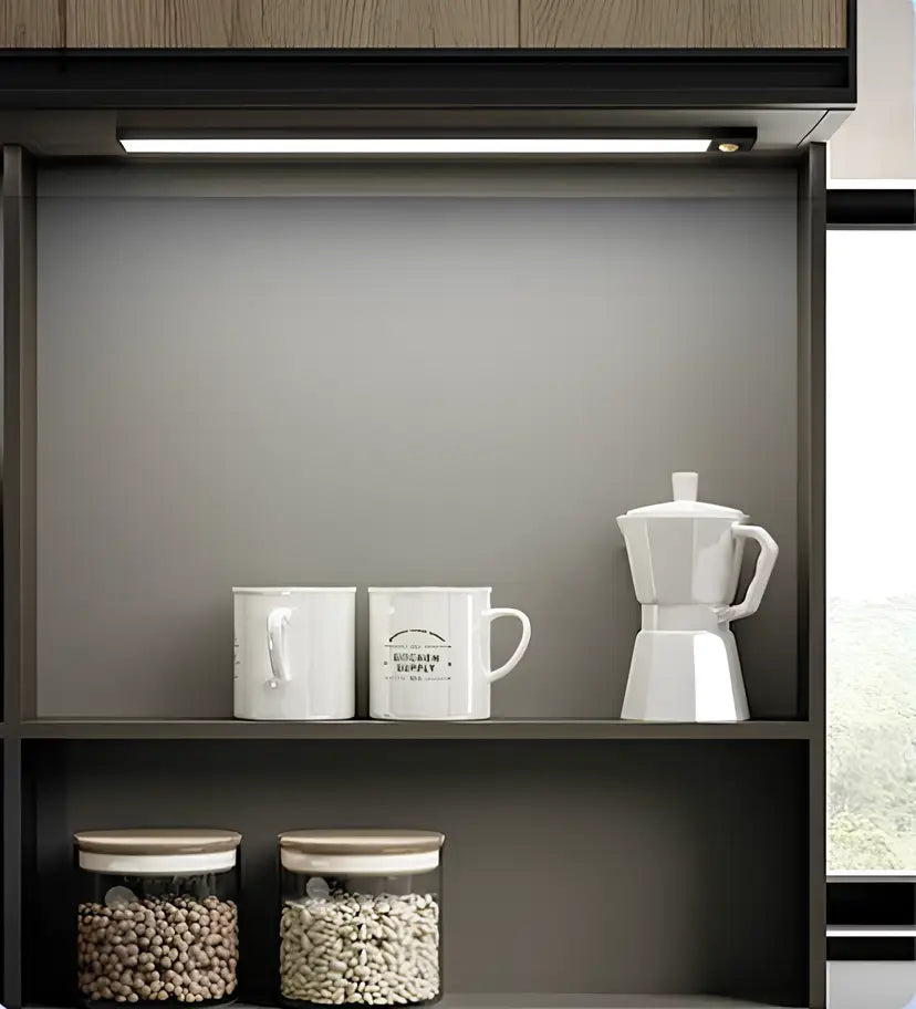 Modern black led cabinet lighting – kitchen lighting solution