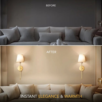 Modern wireless wall sconces set of 2 for dining room