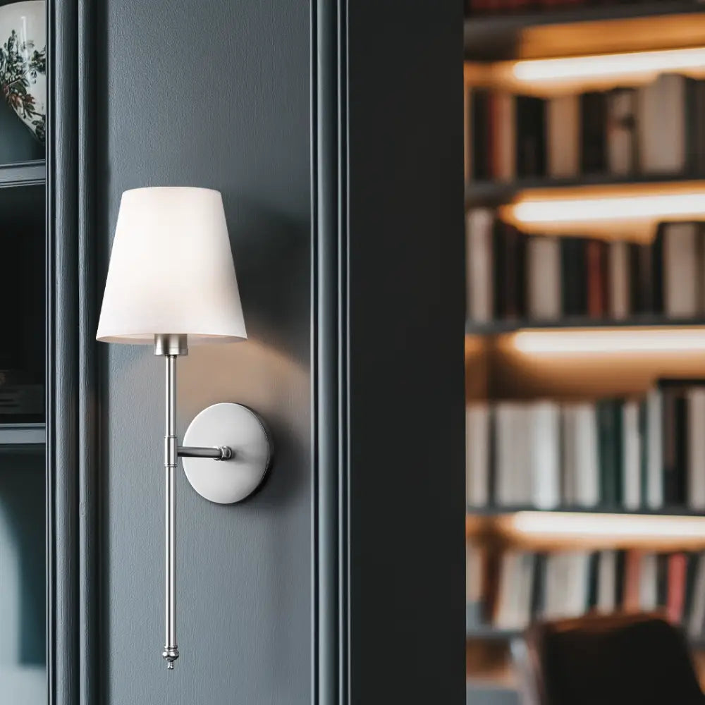 Modern wireless wall sconces set of 2 for dining room