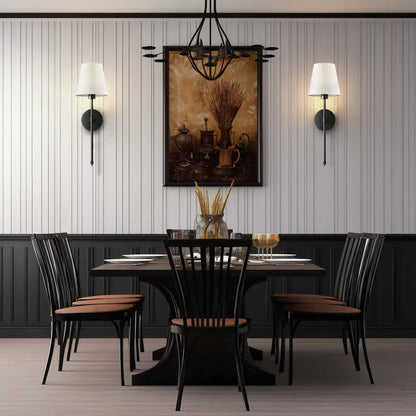 Modern wireless wall sconces set of 2 for dining room