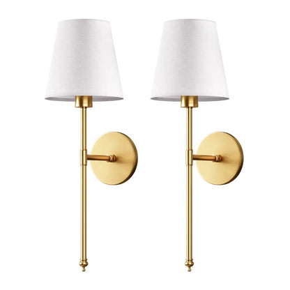 Modern wireless wall sconces set of 2 for dining room