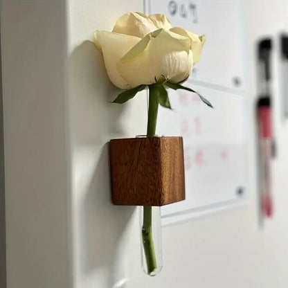 DecorBites™ Wooden Magnetic Test Tube Vase for DIY Flower Arrangement