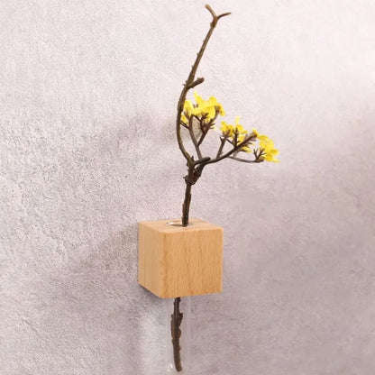 DecorBites™ Wooden Magnetic Test Tube Vase for DIY Flower Arrangement