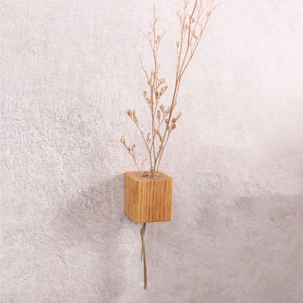 DecorBites™ Wooden Magnetic Test Tube Vase for DIY Flower Arrangement