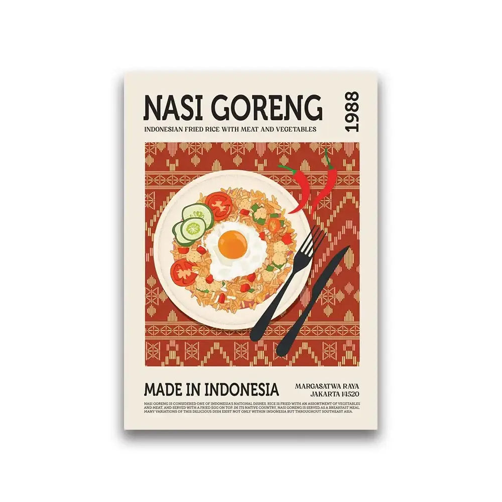 Golden croissant world cuisine food canvas kitchen wall art