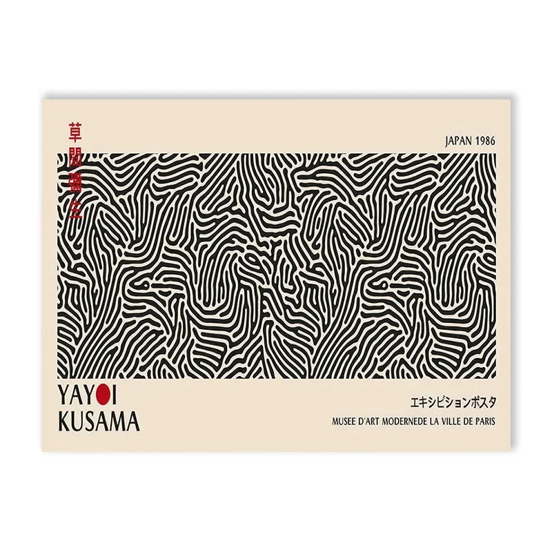 DecorBites™ Yayoi Kusama Flower Art Poster - Large Canvas Print