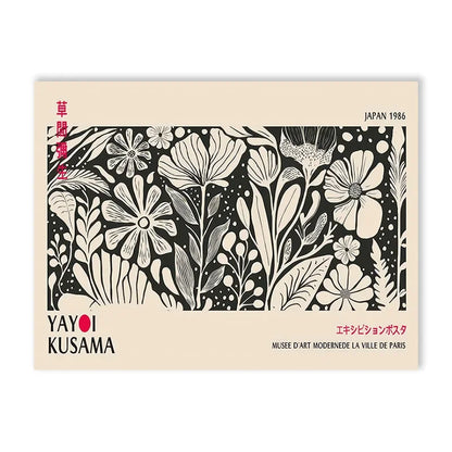 DecorBites™ Yayoi Kusama Flower Art Poster - Large Canvas Print