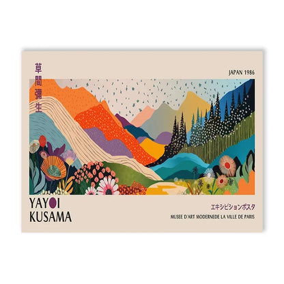DecorBites™ Yayoi Kusama Flower Art Poster - Large Canvas Print