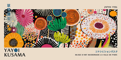 DecorBites™ Yayoi Kusama Flower Canvas Wall Art