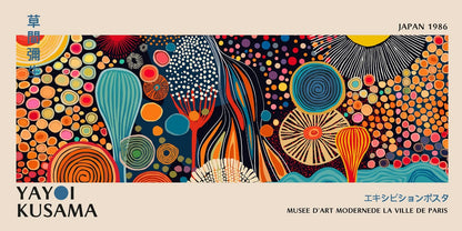 DecorBites™ Yayoi Kusama Flower Canvas Wall Art