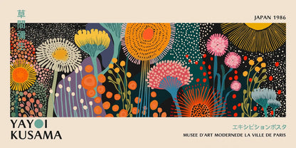 DecorBites™ Yayoi Kusama Flower Canvas Wall Art
