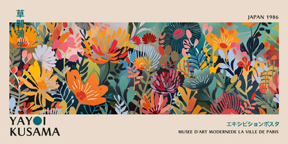 DecorBites™ Yayoi Kusama Flower Canvas Wall Art