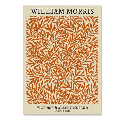 DecorBites™ Yayoi Kusama Inspired Orange Floral Canvas Art