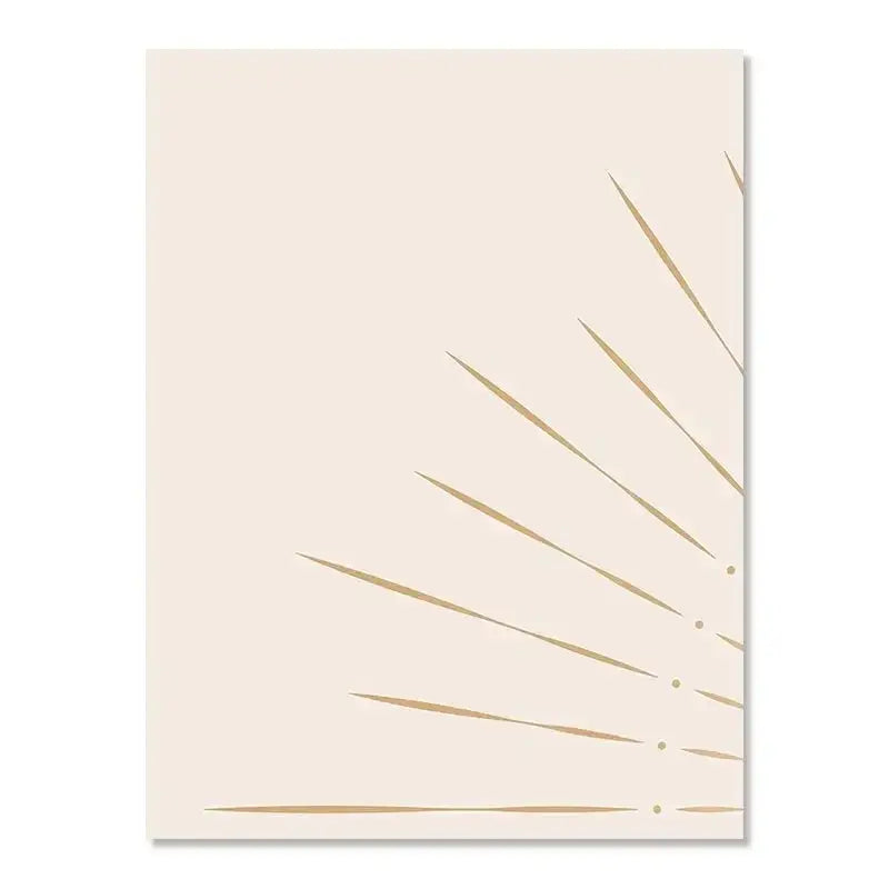 Minimalist beige & gold sun rising horizon wall art bedroom triptych
