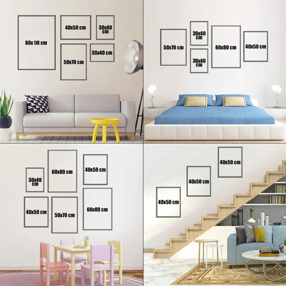 Minimalist beige & gold sun rising horizon wall art bedroom triptych