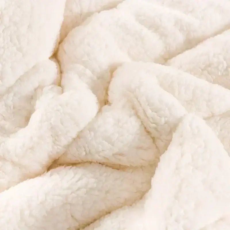 Deep blue and white cozy flannel fleece bedroom quilt