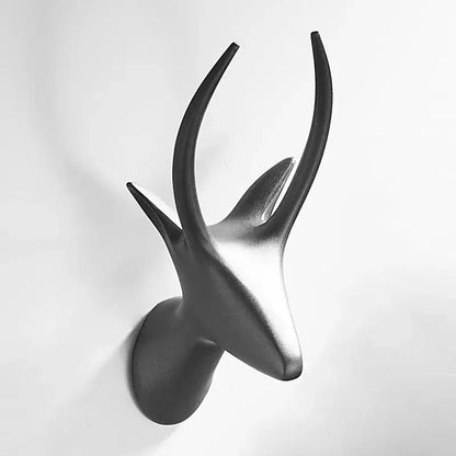 Deer head gun grey robe hooks bathroom antler towel rack