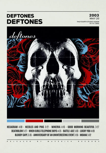 DecorBites™ Deftones Canvas Painting Album Cover Wall Art