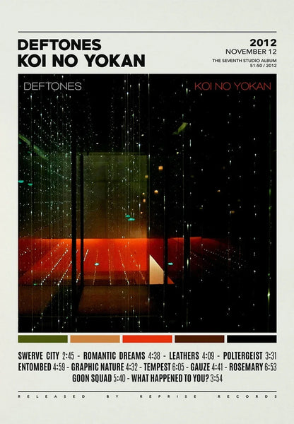 DecorBites™ Deftones Canvas Painting Album Cover Wall Art