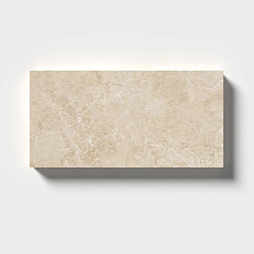 Delicate Beige Polished Marble Tiles 2 3/4x5 1/2