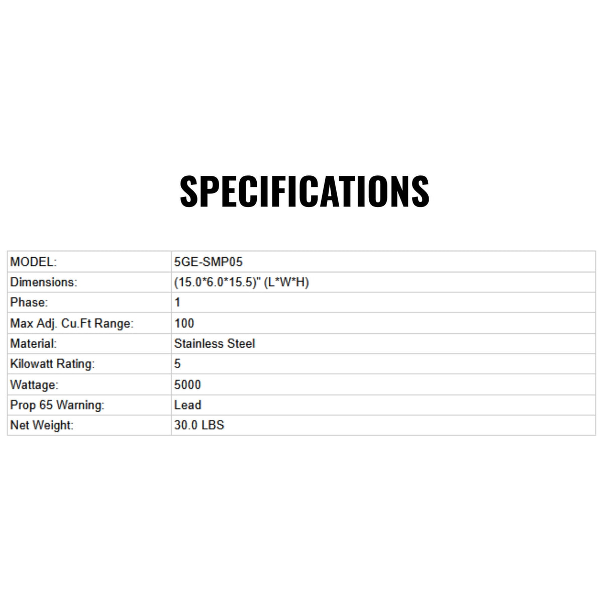Delta SteamScape 5KW SMP5 Steam Generator [5GE-SMP05] (SAK31947)