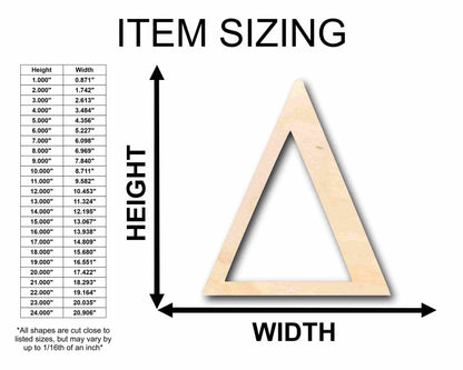 Unfinished Wood Delta Silhouette - Craft- up to 46" DIY