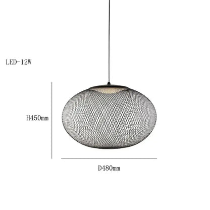Denmark style black wire mesh designer pendant lamp dining room
