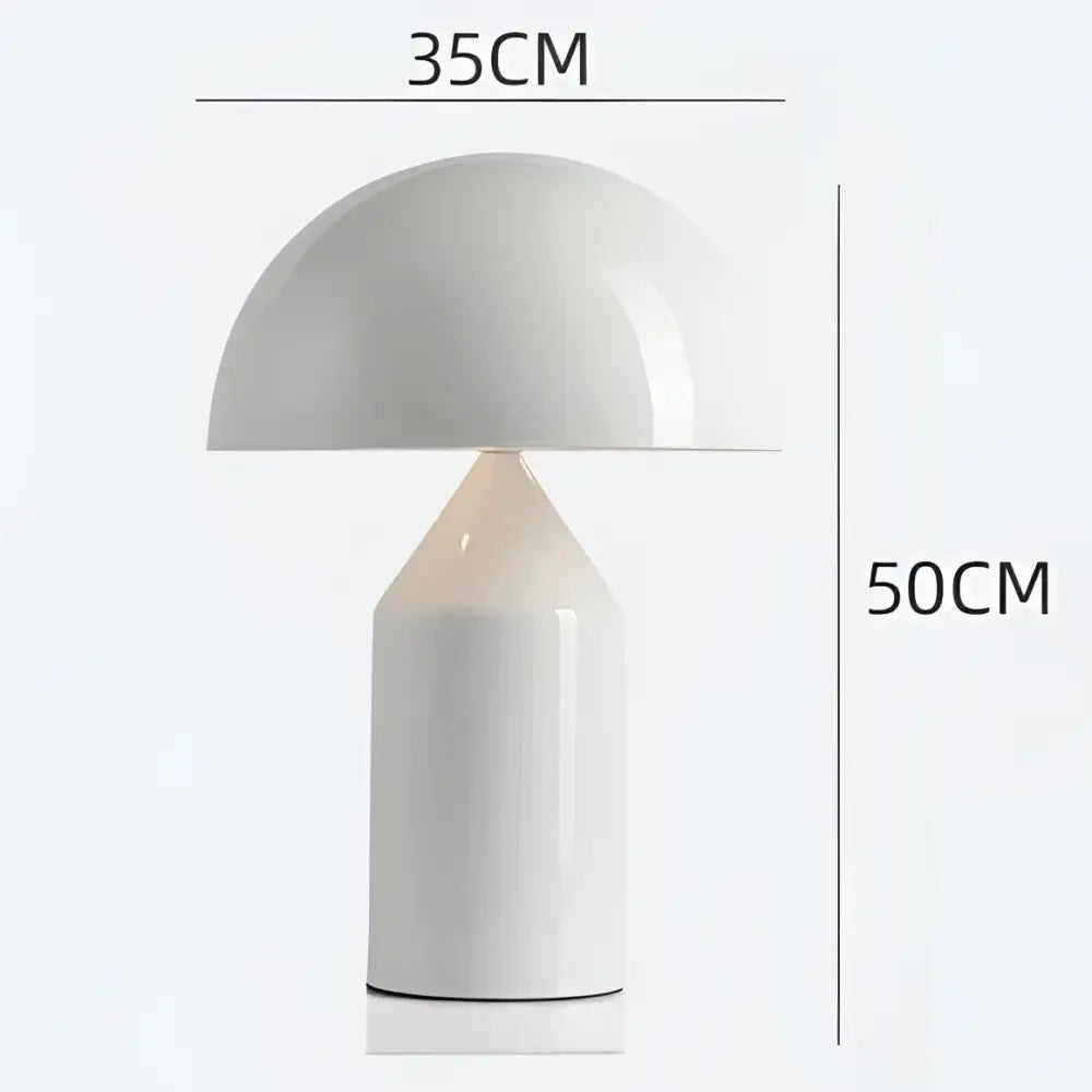 Designer mushroom desk lamp black & gold pencil light bedroom