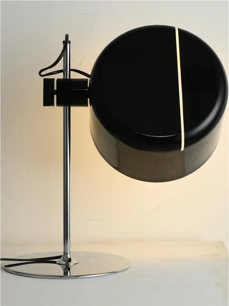 Designer nordic coupe table lamp black metal desk light for bedroom