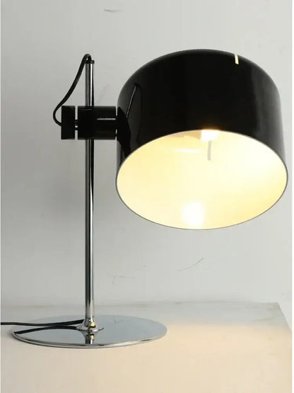 Designer nordic coupe table lamp black metal desk light for bedroom