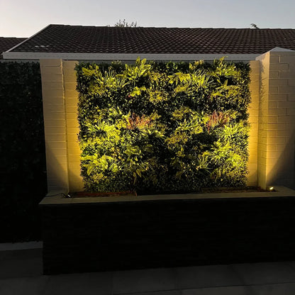 Lush Spring Artificial Vertical Garden Green Wall Panel 40×40in 11 SQ FT – UV Resistant – Commercial Grade
