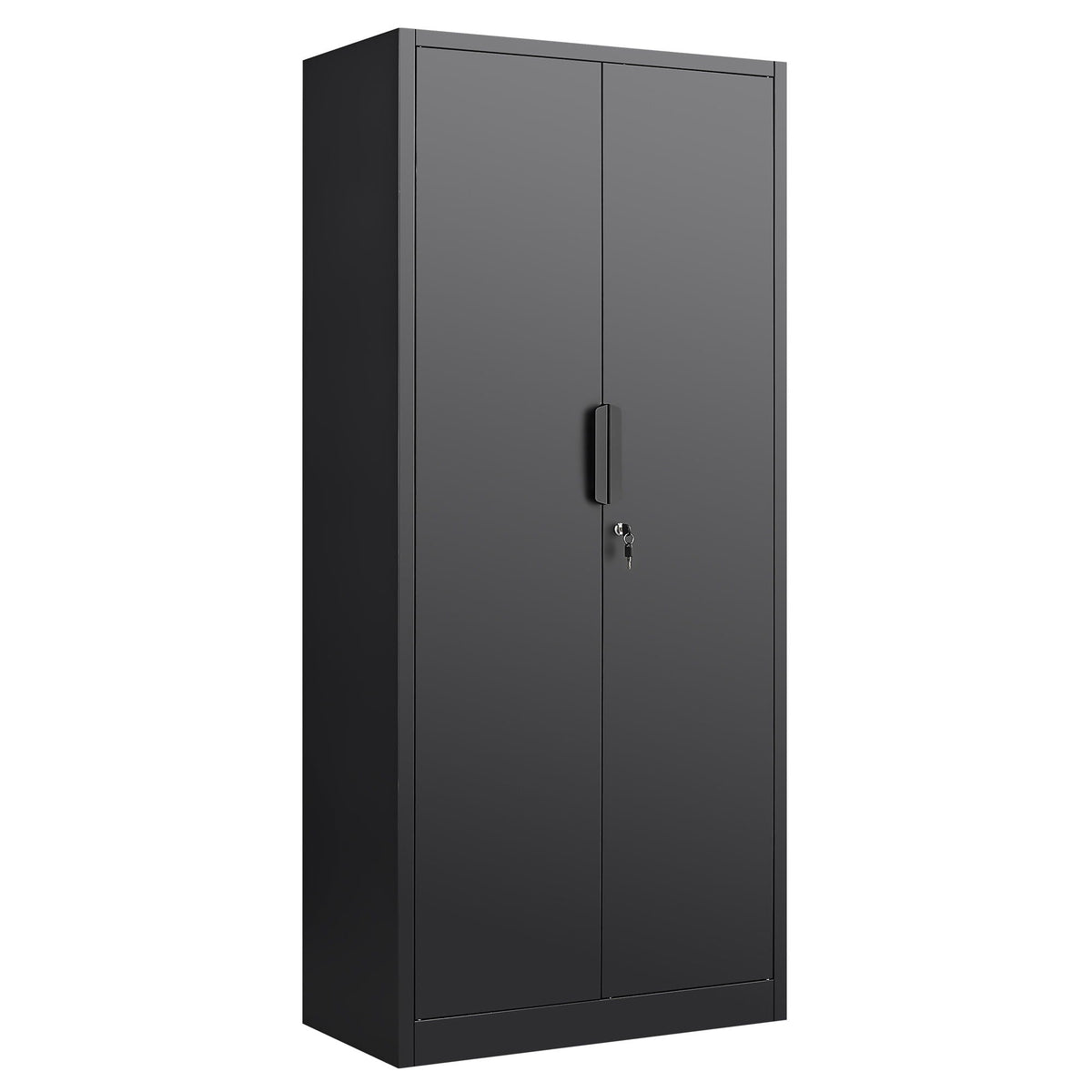 2 Door File Cabinet With Lock, 4 Adjustable Shelves, Heavy-Duty