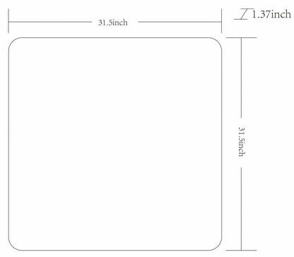 Ockenfels Modern Arched  Silver Gray Wall Mirror