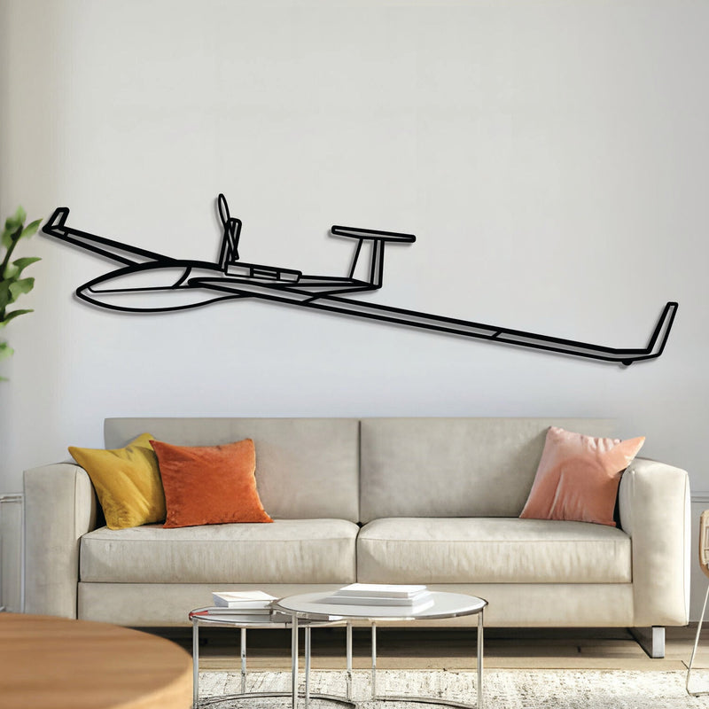 DG-800B Angle Metal Aircraft Wall Art - NCP0547, angle front view