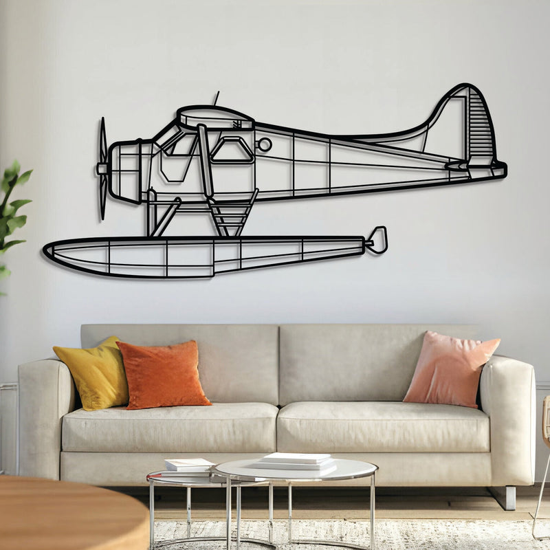 DHC-2 MK III Turbo Beaver Metal Aircraft Wall Art - NCP0170, front view