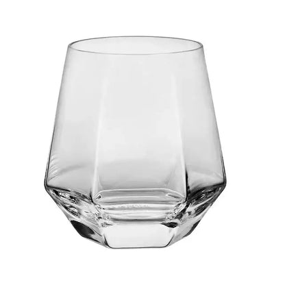 Diamond crystal glass water pitcher and cup set for dining room