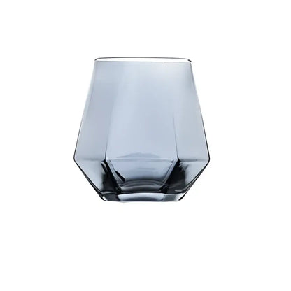 Diamond crystal glass water pitcher and cup set for dining room